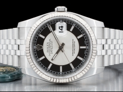 Rolex Datejust 36 Nero Jubilee Black Tuxedo Silver Dial - Guarantee 116234 
